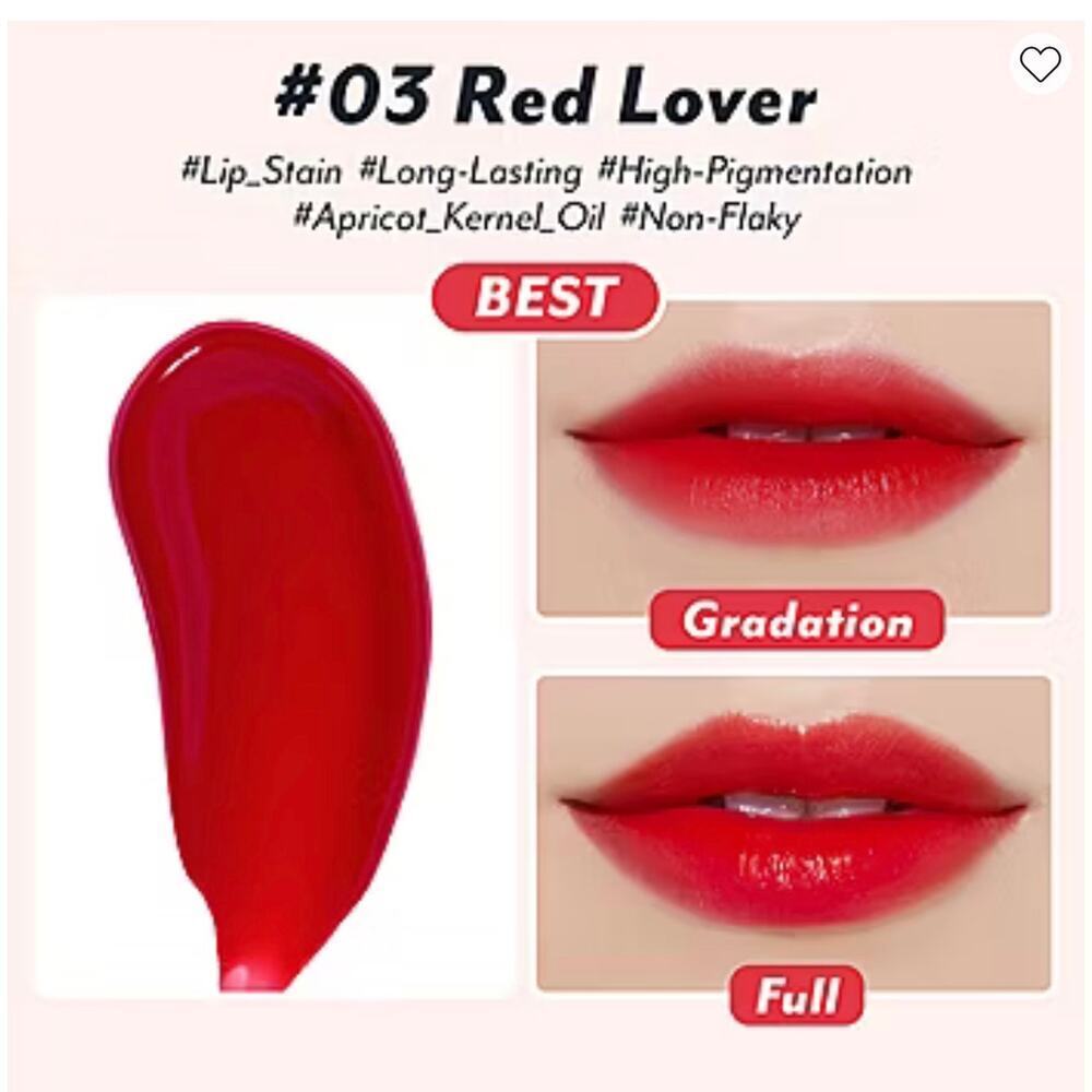 I'm Meme Color Key Ring Water Gel Lip Tint - Red Lover - Picture 2 of 5